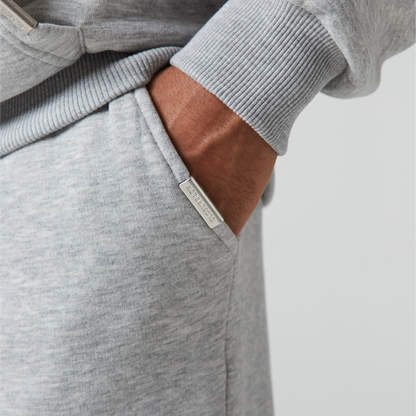 Grey Marl | Relaxed Fit Open Hem Jogger