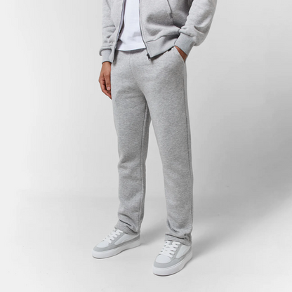 Grey Marl | Relaxed Fit Open Hem Jogger